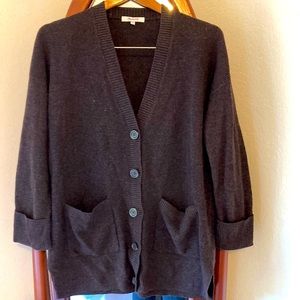 Madewell Oversized Button Down Cardigan, size Extra Small, Brown